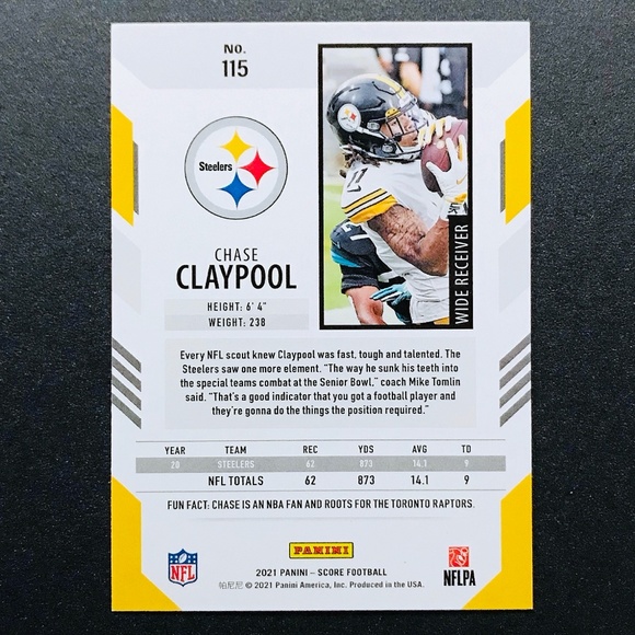 Chase Claypool - 2021 Score #115 - Picture 2 of 2